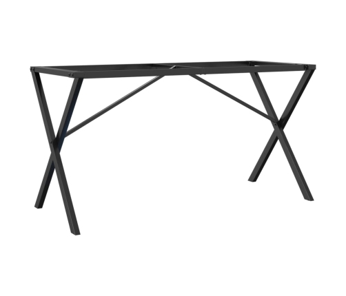 Patas de mesa de comedor estructura X acero 120x60x73 cm