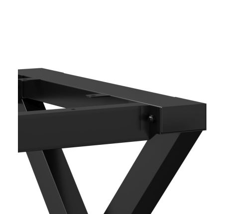 Patas de mesa de comedor estructura X acero 120x60x73 cm