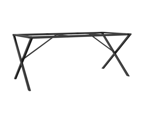 Patas de mesa de comedor estructura X acero 160x80x73 cm