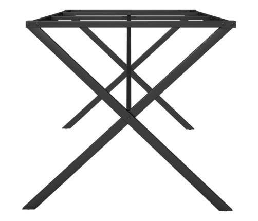 Patas de mesa de comedor estructura X acero 180x80x73 cm