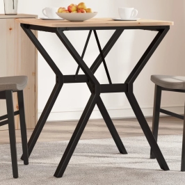 Patas de mesa de comedor estructura Y acero 60x60x73 cm