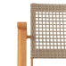 Sillas de jardín 2 uds madera de acacia y ratán sintético beige