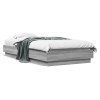 Estructura de cama con luces LED gris Sonoma 75x190 cm