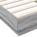 Estructura de cama madera de ingeniería gris Sonoma 100x200 cm