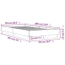 Estructura de cama madera de ingeniería negra 90x190 cm