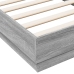 Estructura de cama madera de ingeniería gris Sonoma 90x190 cm