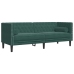 Set de sofás Chesterfield con cojines 2 piezas terciopelo verde