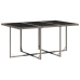 Set comedor jardín 7 pzas y cojines ratán sintético gris