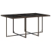 Set comedor de jardín 7 pzas con cojines ratán sintético marrón