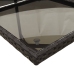 Set de muebles jardín 5 pzas con cojines ratán sintético negro