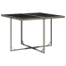 Set comedor de jardín 5 piezas con cojines ratán sintético gris
