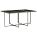 Set comedor jardín 7 pzas y cojines ratán sintético gris