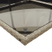 Set comedor jardín 7 pzas y cojines ratán sintético gris