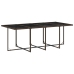 Set comedor para jardín 9 pzas y cojines ratán sintético marrón