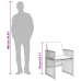 Set comedor de jardín 9 pzas con cojines ratán sintético beige