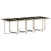 Set comedor de jardín 11 pzas con cojines ratán sintético beige