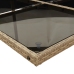 Set comedor de jardín 11 pzas con cojines ratán sintético beige