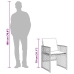 Set comedor de jardín 11 pzas con cojines ratán sintético beige