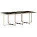 Set comedor de jardín con cojines 13 pzas ratán sintético beige