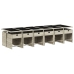 Set comedor jardín y cojines 13 pzas ratán sintético gris claro
