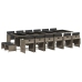 Set comedor de jardín 17 pzas y cojines ratán sintético gris