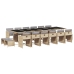 Set comedor de jardín 17 pzas con cojines ratán sintético beige
