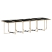 Set comedor de jardín 17 pzas con cojines ratán sintético beige