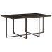 Set comedor de jardín 7 pzas con cojines ratán sintético marrón