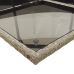 Set comedor de jardín con cojines 15 pzas ratán sintético gris