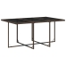 Set comedor de jardín 7 pzas con cojines ratán sintético marrón