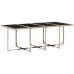 Set comedor de jardín con cojines 13 pzas ratán sintético beige