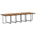 Set de muebles jardín 17 pzas con cojines ratán sintético negro