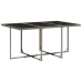 Set comedor jardín 7 pzas y cojines ratán sintético gris
