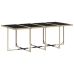 Set comedor de jardín con cojines 13 pzas ratán sintético beige