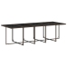 Set comedor de jardín y cojines 15 pzas ratán sintético marrón