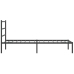 Estructura cama sin colchón con cabecero metal negro 100x190 cm