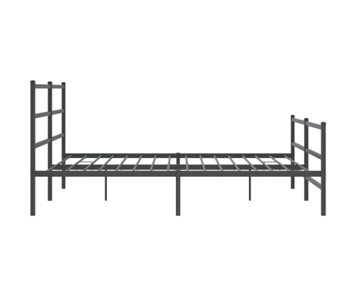 Estructura cama sin colchón con estribo metal negro 180x200 cm