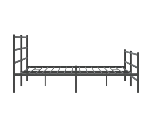 Estructura cama sin colchón con estribo metal negro 183x213 cm