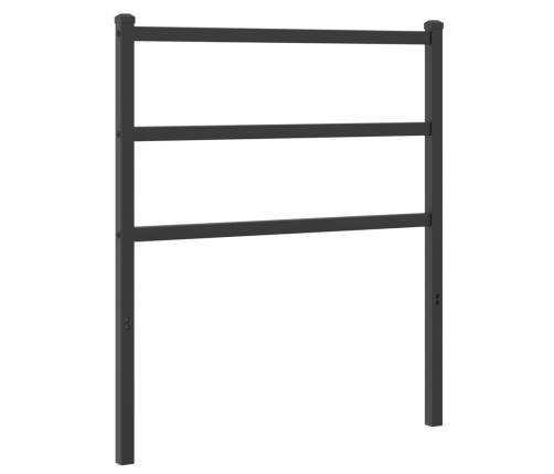 Cabecero de metal negro 75 cm