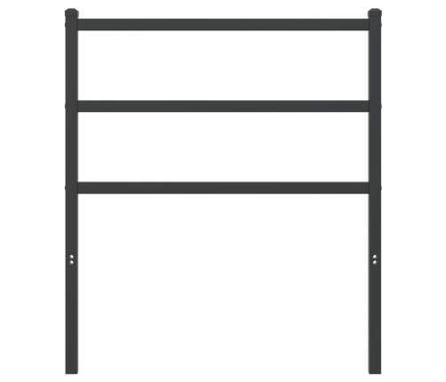 Cabecero de metal negro 75 cm