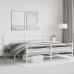 Estructura cama metal con cabecero y estribo blanco 183x213 cm