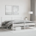 Estructura cama metal con cabecero y estribo blanco 193x203 cm