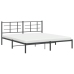 Estructura cama sin colchón con cabecero metal negro 183x213 cm