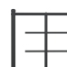 Estructura cama sin colchón con estribo metal negro 193x203 cm