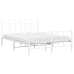 Estructura cama sin colchón con estribo metal blanco 135x190 cm