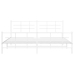 Estructura cama sin colchón con estribo metal blanco 193x203 cm