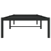 Estructura de cama de metal negro 80x200 cm