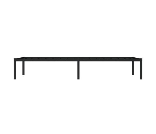 Estructura de cama de metal negro 80x200 cm