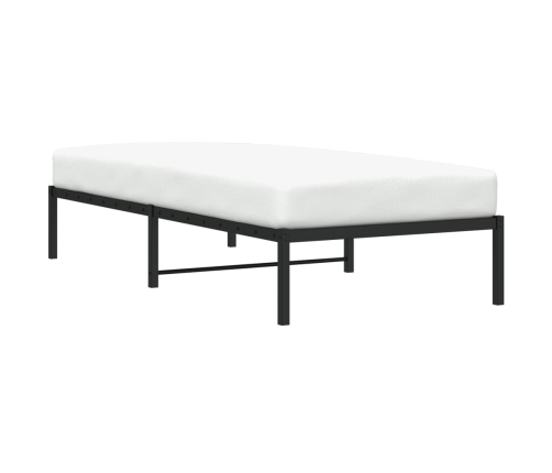 Estructura de cama sin colchón metal negro 90x190 cm