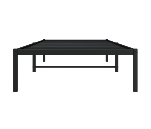 Estructura de cama sin colchón metal negro 90x190 cm